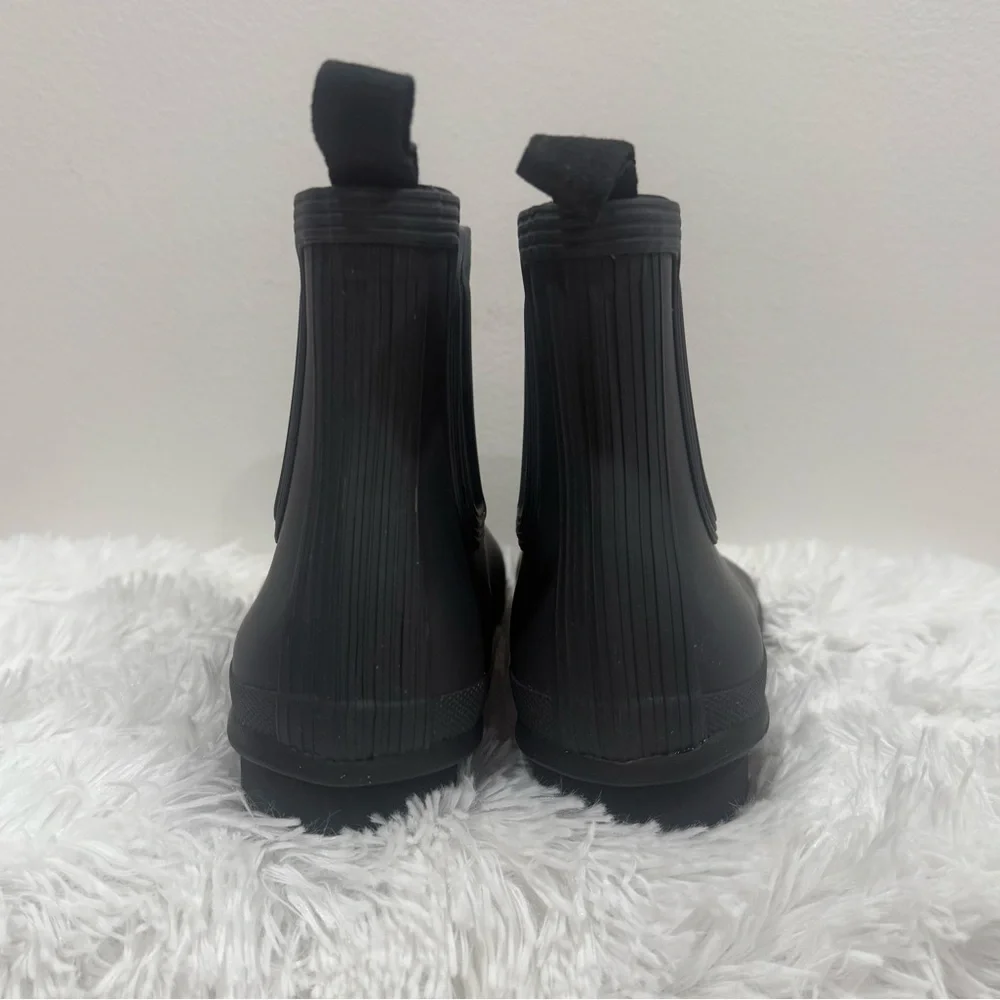 Hunter Original Chelsea Matte Ankle Rain Boots Women’s 11 Black EU 43 UK 9